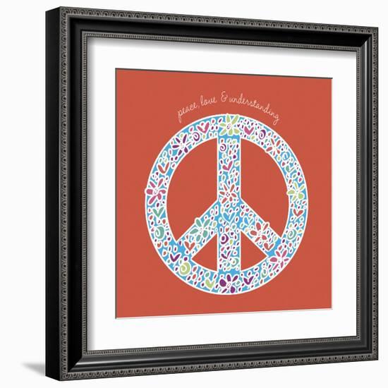 Peace, Love and Understanding-Erin Clark-Framed Art Print