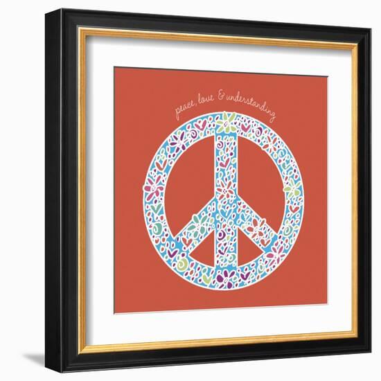 Peace, Love and Understanding-Erin Clark-Framed Art Print