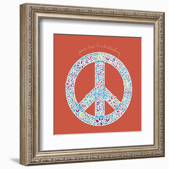 Peace, Love and Understanding-Erin Clark-Framed Giclee Print