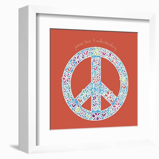 Peace, Love and Understanding-Erin Clark-Framed Giclee Print