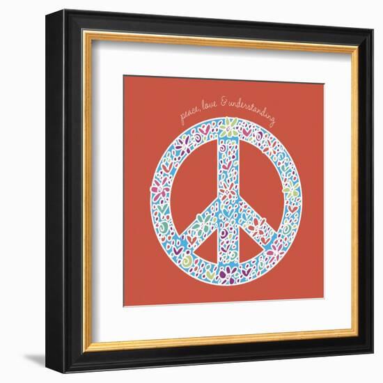 Peace, Love, and Understanding-Erin Clark-Framed Art Print
