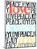 Peace, Love, Joy I-Deborah Velasquez-Mounted Art Print