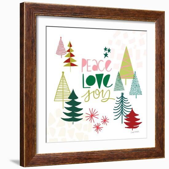 Peace Love Joy II-Cheryl Warrick-Framed Art Print