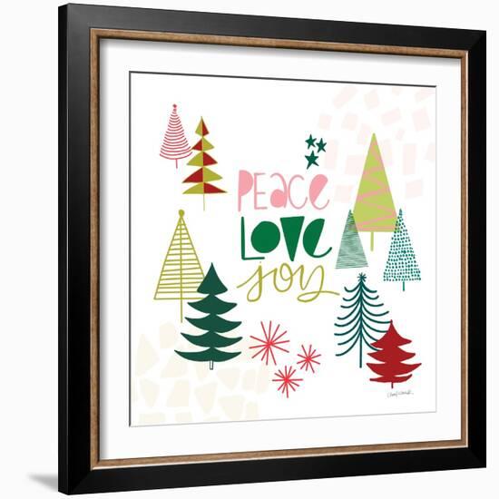 Peace Love Joy II-Cheryl Warrick-Framed Art Print