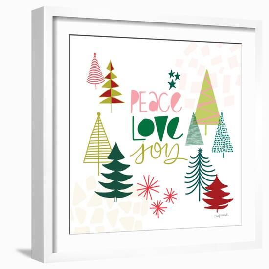 Peace Love Joy II-Cheryl Warrick-Framed Art Print