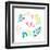 Peace Love Joy III Bright-Cheryl Warrick-Framed Art Print