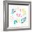 Peace Love Joy III Bright-Cheryl Warrick-Framed Art Print