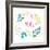 Peace Love Joy III Bright-Cheryl Warrick-Framed Art Print