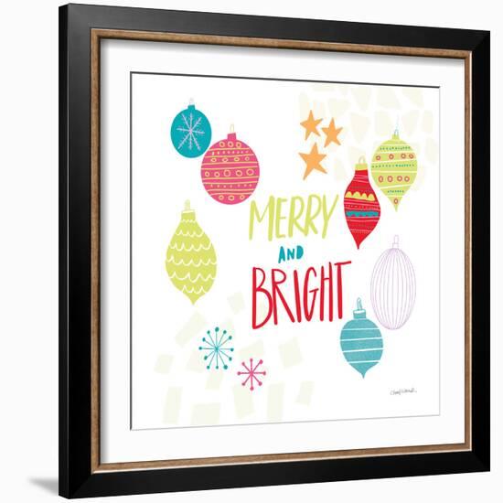 Peace Love Joy IV Bright-Cheryl Warrick-Framed Art Print