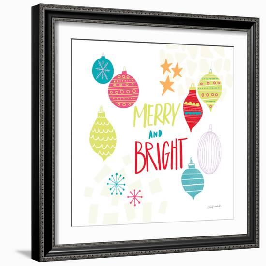 Peace Love Joy IV Bright-Cheryl Warrick-Framed Art Print