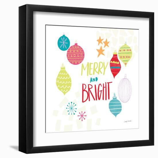 Peace Love Joy IV Bright-Cheryl Warrick-Framed Art Print