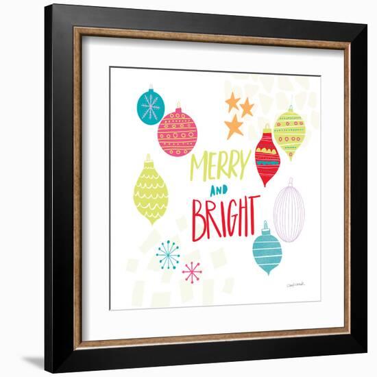 Peace Love Joy IV Bright-Cheryl Warrick-Framed Art Print