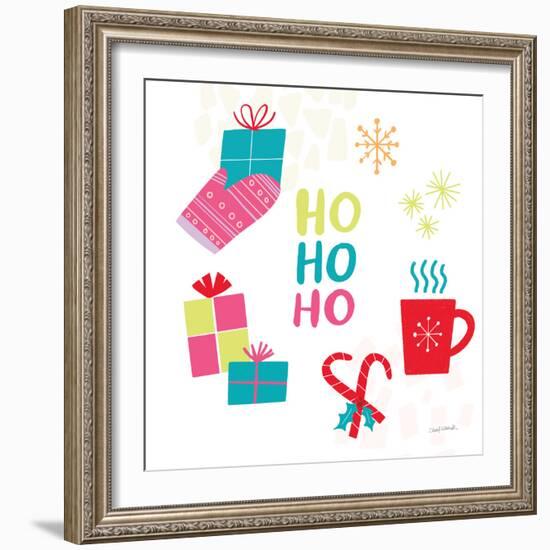 Peace Love Joy V Bright-Cheryl Warrick-Framed Art Print