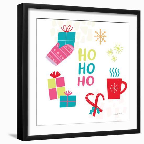 Peace Love Joy V Bright-Cheryl Warrick-Framed Art Print