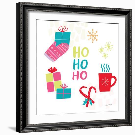 Peace Love Joy V Bright-Cheryl Warrick-Framed Art Print