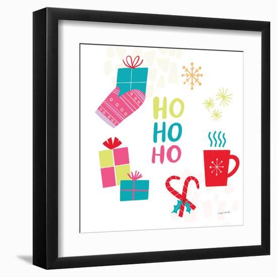 Peace Love Joy V Bright-Cheryl Warrick-Framed Art Print