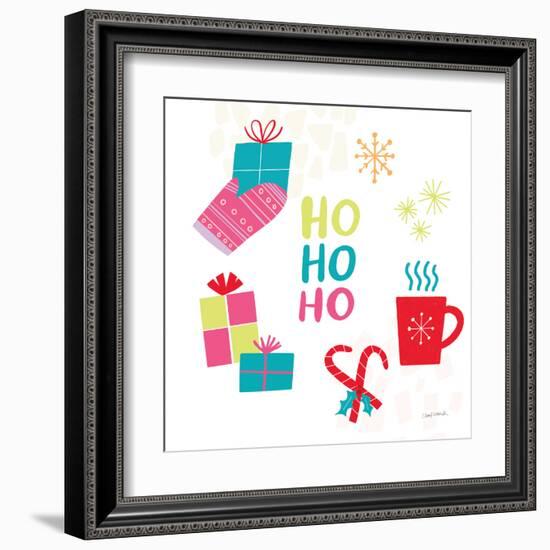 Peace Love Joy V Bright-Cheryl Warrick-Framed Art Print