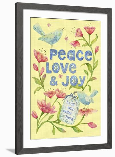 Peace Love Joy-Yachal Design-Framed Giclee Print