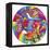 Peace Love Music Circle-Howie Green-Framed Premier Image Canvas