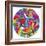 Peace Love Music Circle-Howie Green-Framed Giclee Print