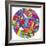 Peace Love Music Circle-Howie Green-Framed Giclee Print