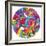 Peace Love Music Circle-Howie Green-Framed Giclee Print