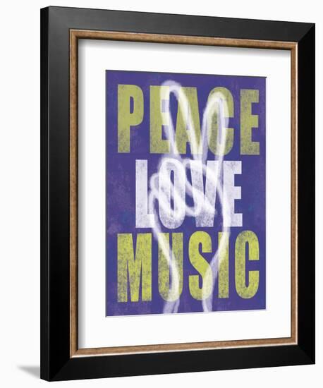 Peace Love Music-Erin Clark-Framed Art Print