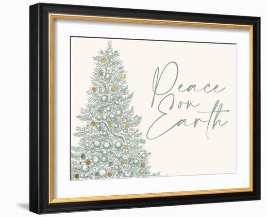 Peace On Earth Christmas Tree-Kimberly Allen-Framed Art Print