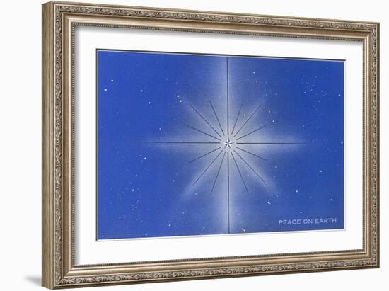 Peace on Earth, Star-null-Framed Art Print