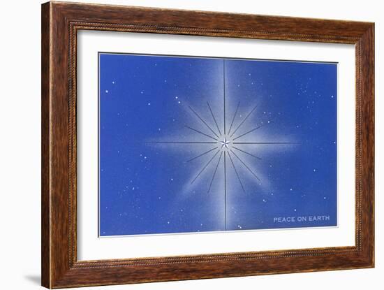 Peace on Earth, Star-null-Framed Art Print