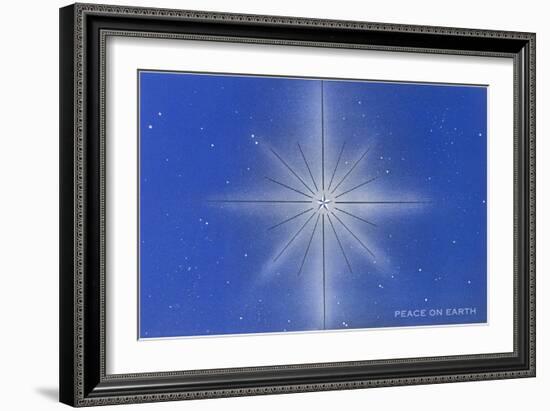 Peace on Earth, Star-null-Framed Art Print