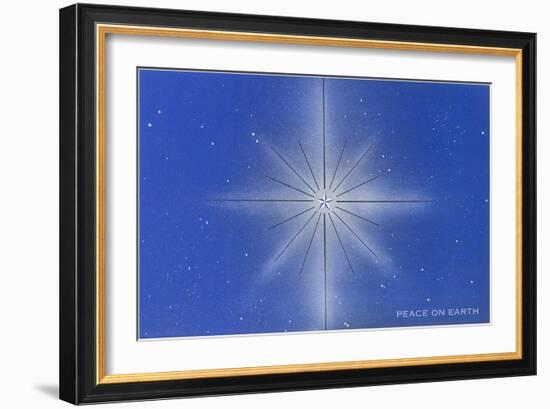 Peace on Earth, Star-null-Framed Art Print