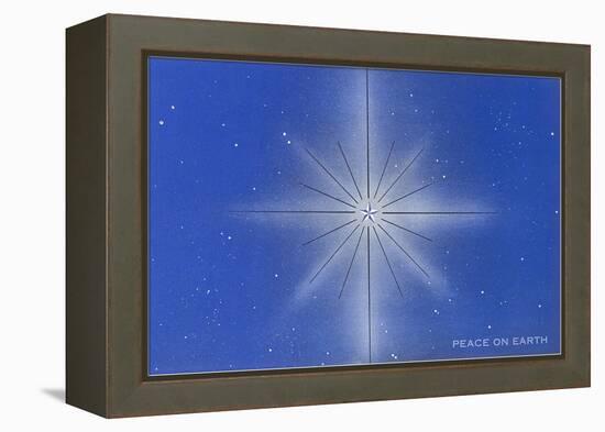 Peace on Earth, Star-null-Framed Stretched Canvas