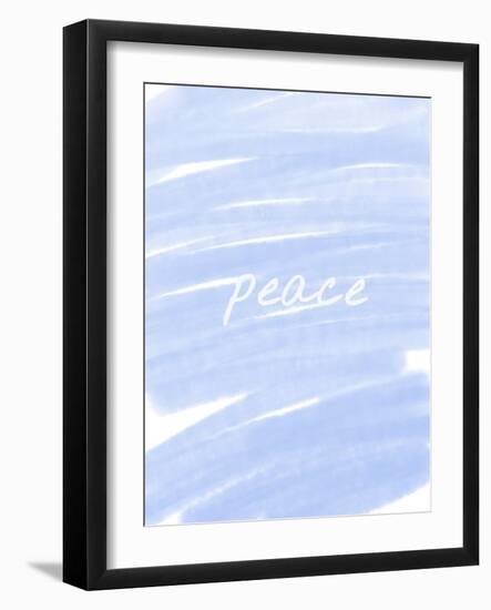Peace Paint Blue-Melody Hogan-Framed Art Print