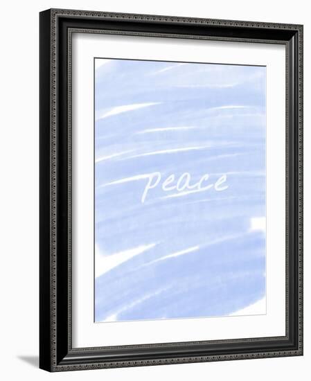 Peace Paint Blue-Melody Hogan-Framed Art Print