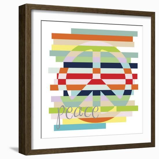 Peace Rainbow-Erin Clark-Framed Giclee Print