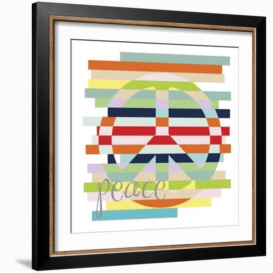 Peace Rainbow-Erin Clark-Framed Giclee Print