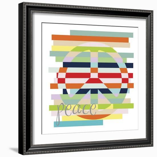 Peace Rainbow-Erin Clark-Framed Giclee Print