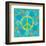 Peace Sign Floral Hearts I-Alan Hopfensperger-Framed Art Print