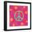 Peace Sign Floral Hearts II-Alan Hopfensperger-Framed Art Print