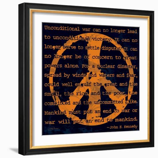 Peace Sign III-Sylvia Murray-Framed Art Print