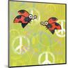 Peace Sign Ladybugs III-Alan Hopfensperger-Mounted Art Print