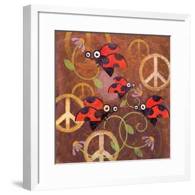 Peace Sign Ladybugs VI Premium Giclee Print by Alan ...