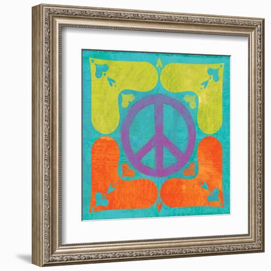 Peace Sign Quilt I-Alan Hopfensperger-Framed Art Print