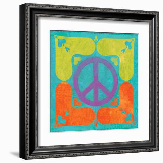 Peace Sign Quilt I-Alan Hopfensperger-Framed Art Print