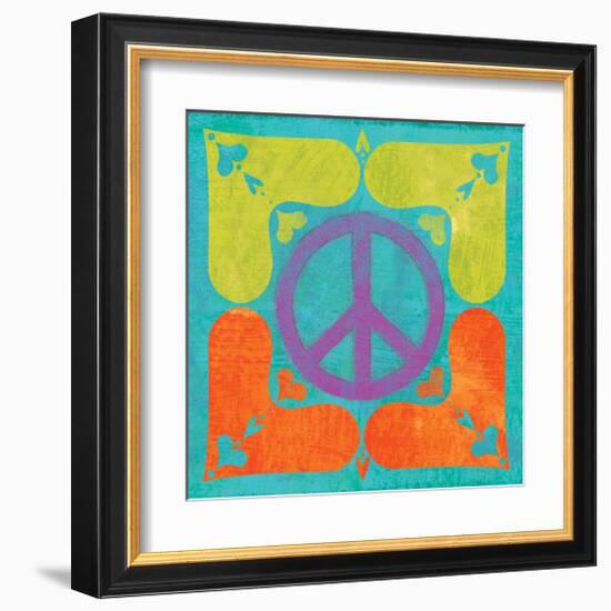 Peace Sign Quilt I-Alan Hopfensperger-Framed Art Print