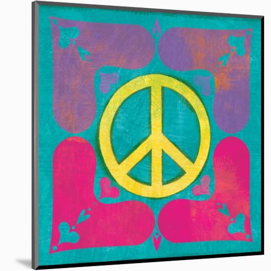 Peace Sign Quilt III-Alan Hopfensperger-Mounted Art Print