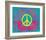 Peace Sign Quilt IV-Alan Hopfensperger-Framed Art Print