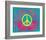 Peace Sign Quilt IV-Alan Hopfensperger-Framed Art Print