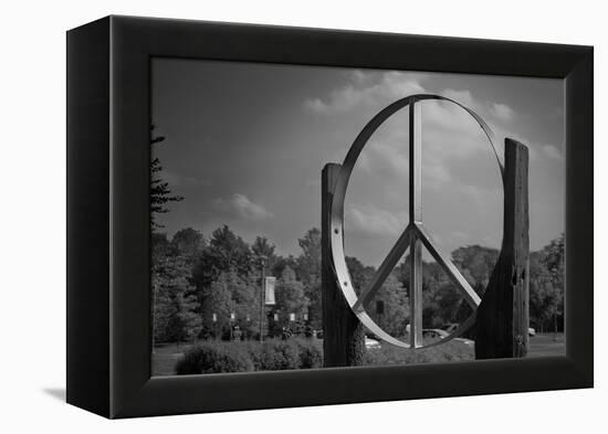 Peace Sign Woodstock Hall of Fame-null-Framed Stretched Canvas